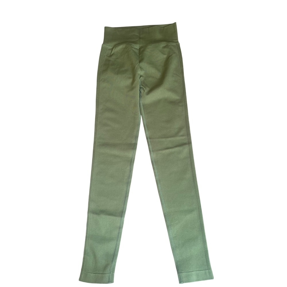 Olive Green Scrunch Butt‎ Seamless High Waist Leggings Size M NWT